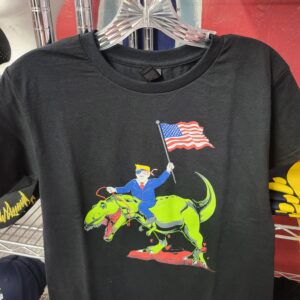Youth Trump Riding Dinosaur T-Shirt