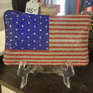 Bling American Flag Clutch