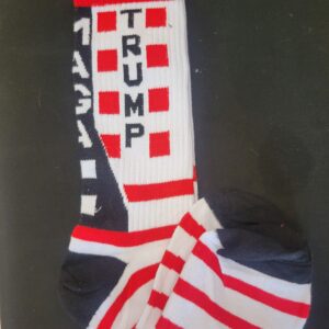 Striped Trump/Maga Socks