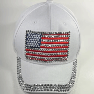 White Flag Bling Hat