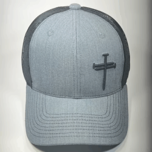 Black & Grey Cross Nails Hat