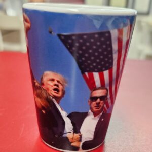 Trump Fight Shot Glass