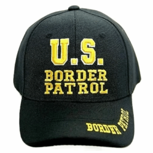 Black & Gold Border Patrol Hat