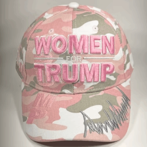 Pink Women For Trump Camo Hat