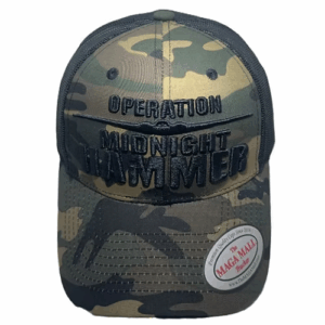 Operation Midnight Hammer Hat Camo Green, Camo Grey