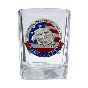 America 250 Clear Shot Glass